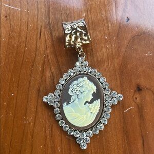 Gold and Silver Victorian Brooch with Ornate Design